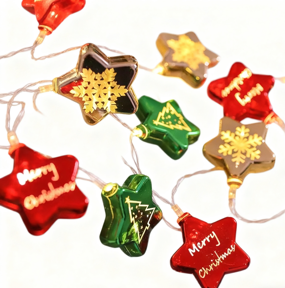 Christmas Electroplating Star Christmas Light LED String