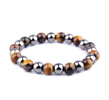Tiger Eye Bracelet Men's Simple Obsidian Couple Friendship Bracelet(B200030 B200031 B200032 B200033 B200034)