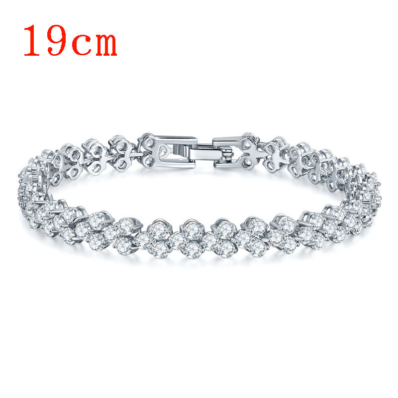 Bracelet Romain Cuivre Zircon AAA | Bijou Luxueux Femme | Cadeau Élégant