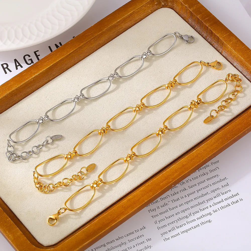 Bracelet Chaîne Acier Titane | Design Moderne Unisexe | Bijou Tendance