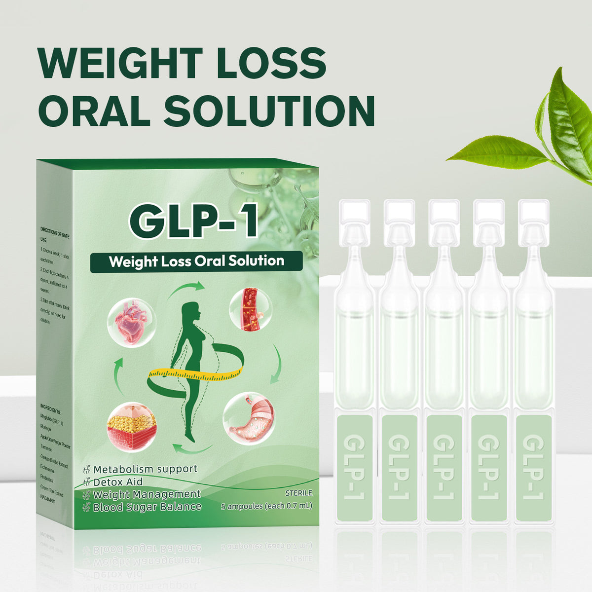 GLP-1 Oral Solution, GLP-1 Moringa Drops