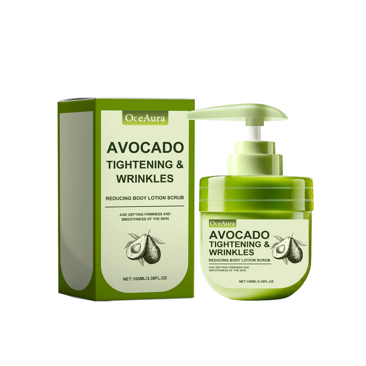 Lotion Exfoliante Corps Avocat OceAura | Hydratation Complète Peau | Soin Corps