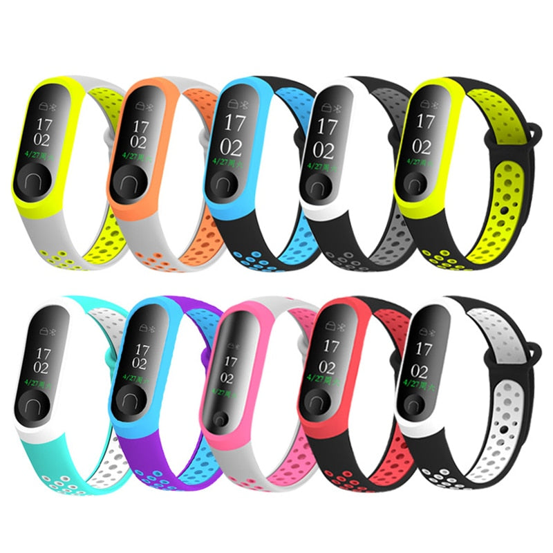 Bracelet Silicone Xiaomi Mi Band 3 & 4 | Sangle Sport Remplacement | Montre Connectée