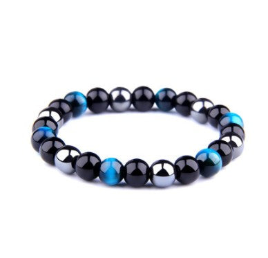 Tiger Eye Bracelet Obsidian Hematite Gemstone Bead Bracelet（FB0133 FB228 B20067 ）