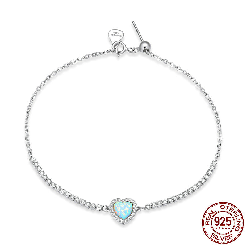 Bracelet Amour Coeur | Bijou Romantique Femme | Cadeau Saint-Valentin