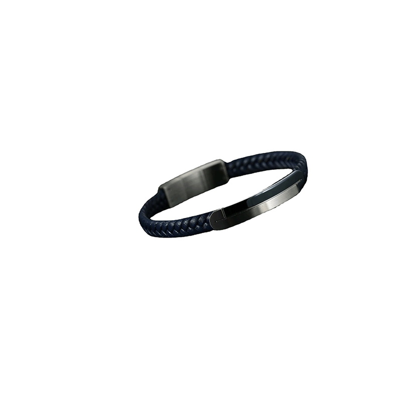 Glossy Simple Bracelet Curved Stainless Steel Bracelet Men's Personalized Bracelet