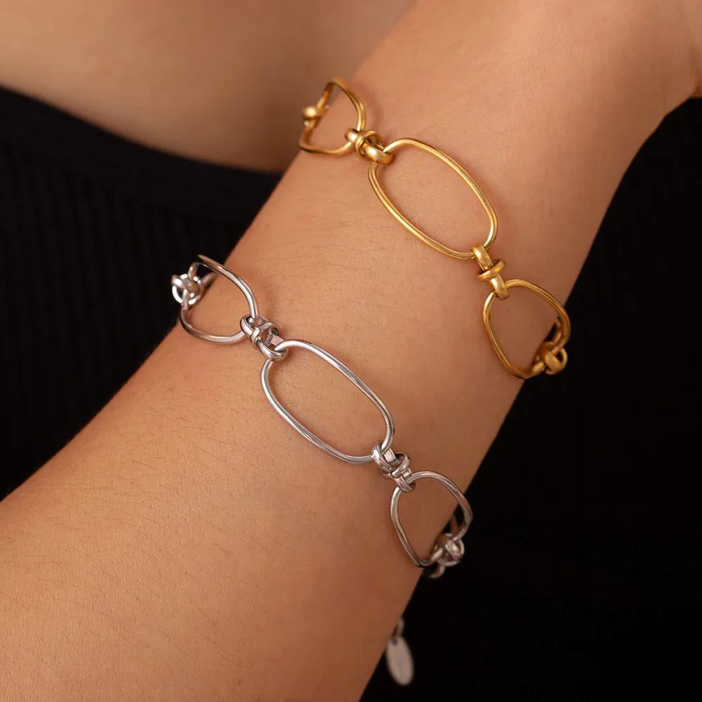 Bracelet Chaîne Acier Titane | Design Moderne Unisexe | Bijou Tendance