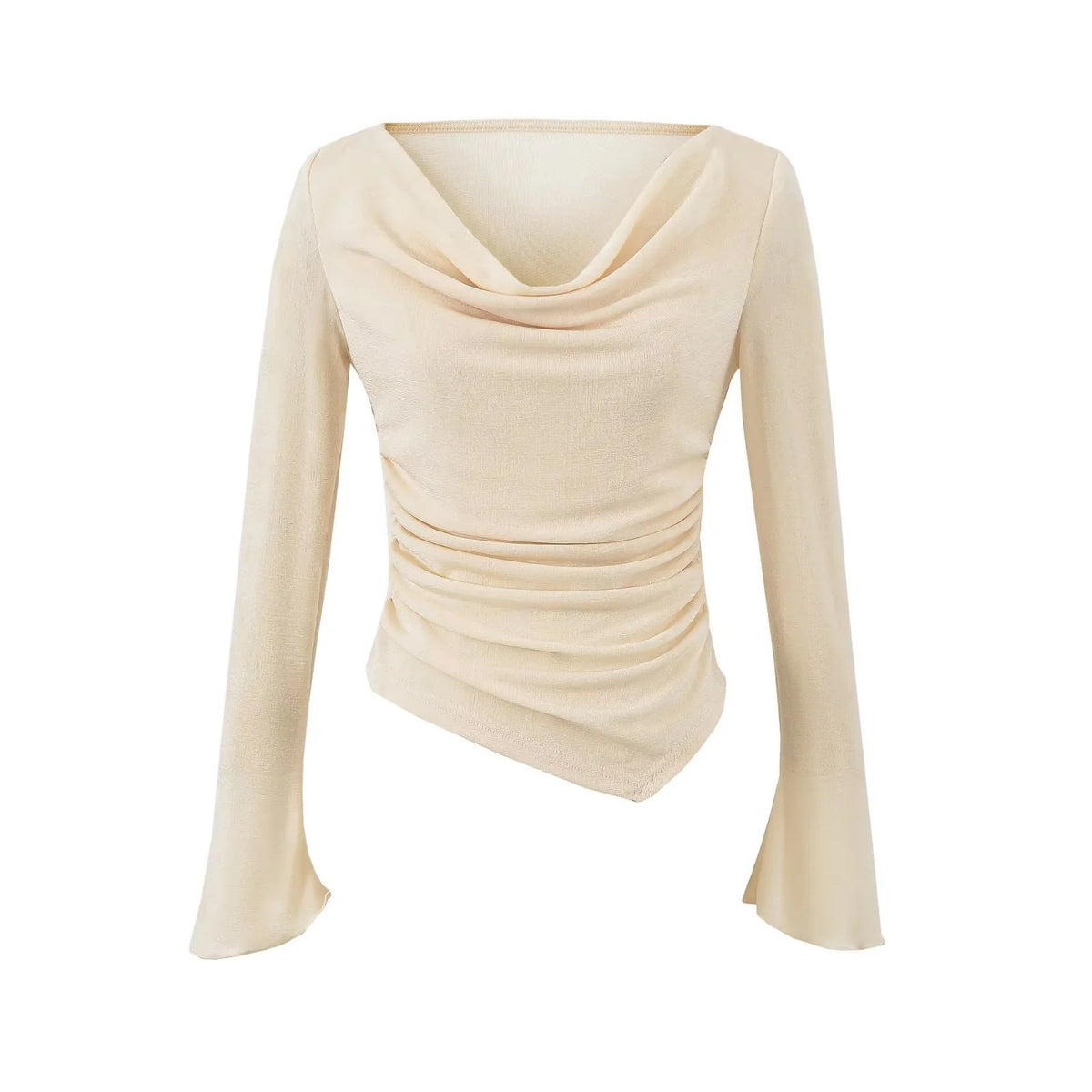 Sexy Swinging Neck Long Sleeve T-shirt for Women