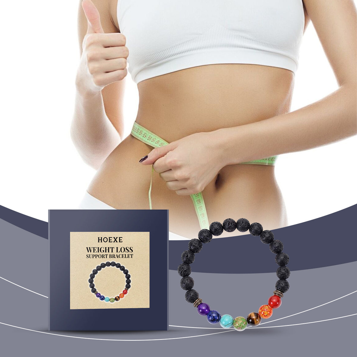Bracelet Femme Perles Pierres Volcaniques | Multicolore Ajustable Tressé