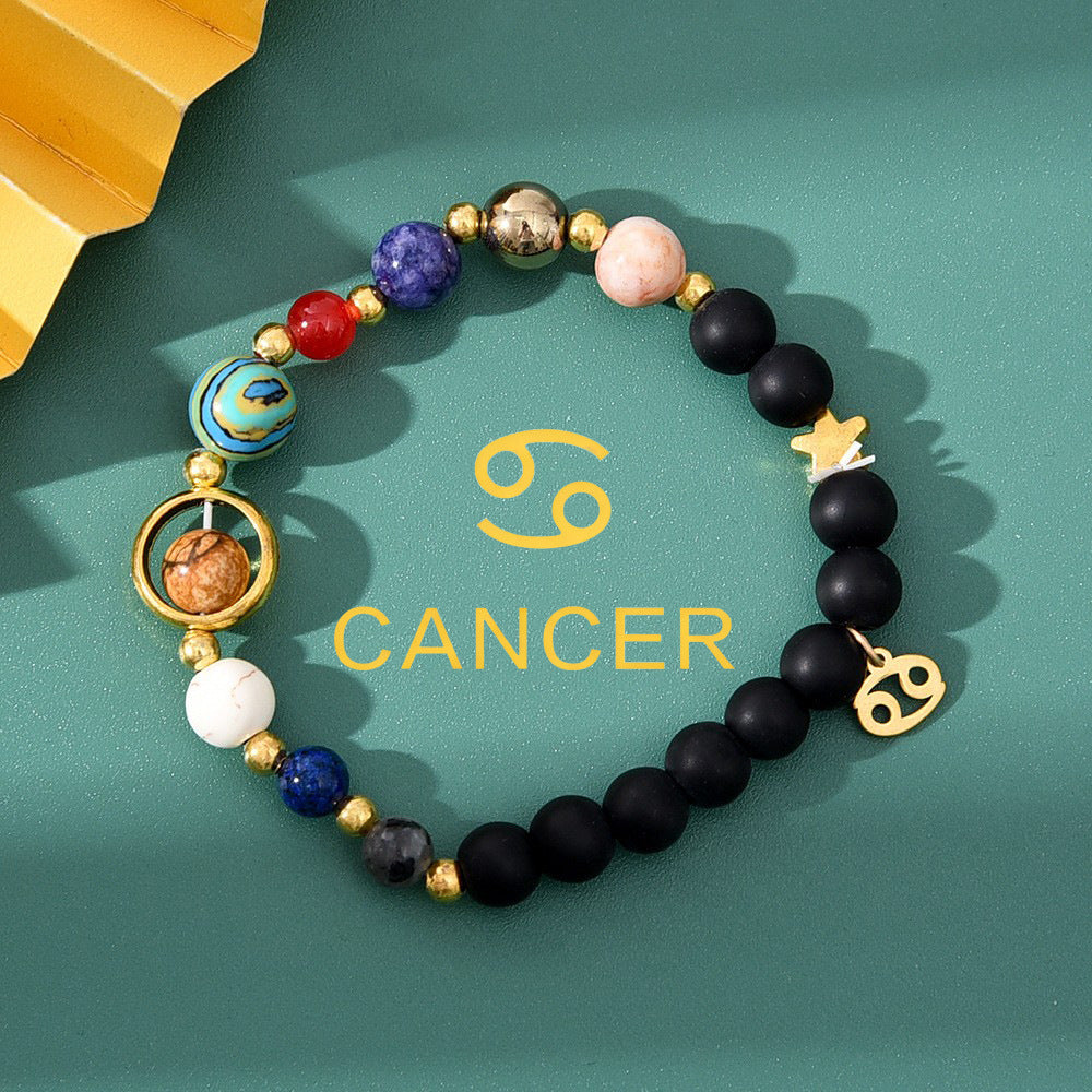 Bracelet Pierre Naturelle Oeil de Tigre | Image Zodiaque Perles | Bijou Spirituel
