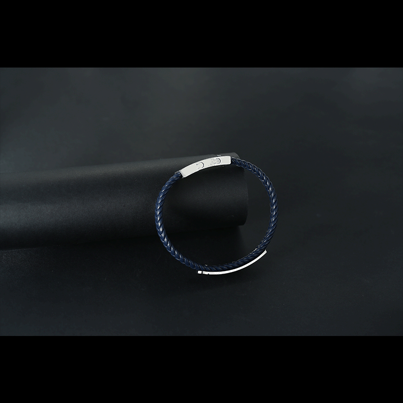 Glossy Simple Bracelet Curved Stainless Steel Bracelet Men's Personalized Bracelet