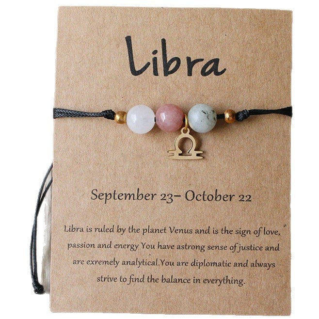 Bracelet Pierre Naturelle Oeil de Tigre | Image Zodiaque Perles | Bijou Spirituel