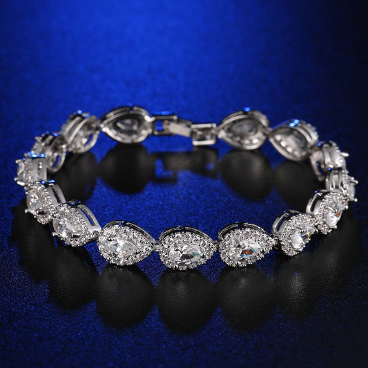 AAA Zircon Bracelet with Micro-Set Copper Jewelry Main Stone Bracelet