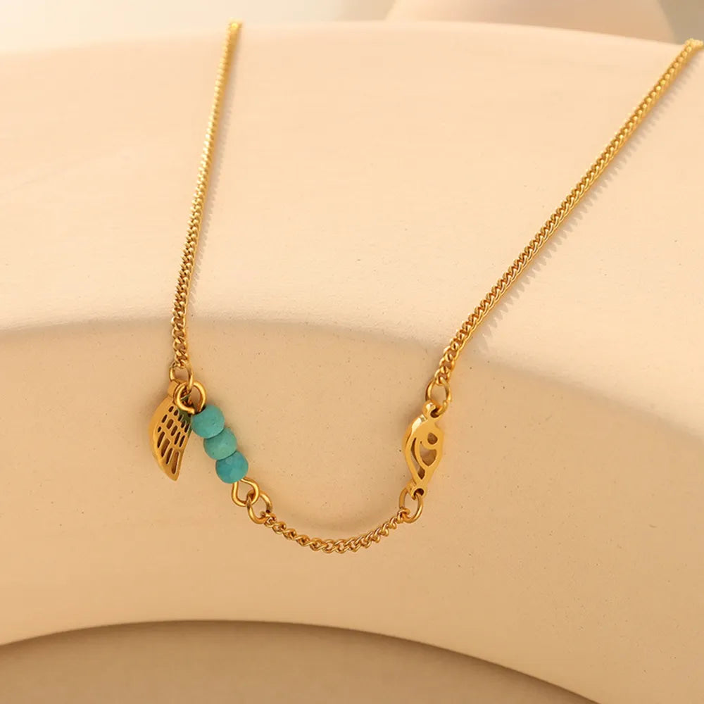 Bracelet Cheville Aile | Acier Titane Inoxydable | Bijou Femme Charme