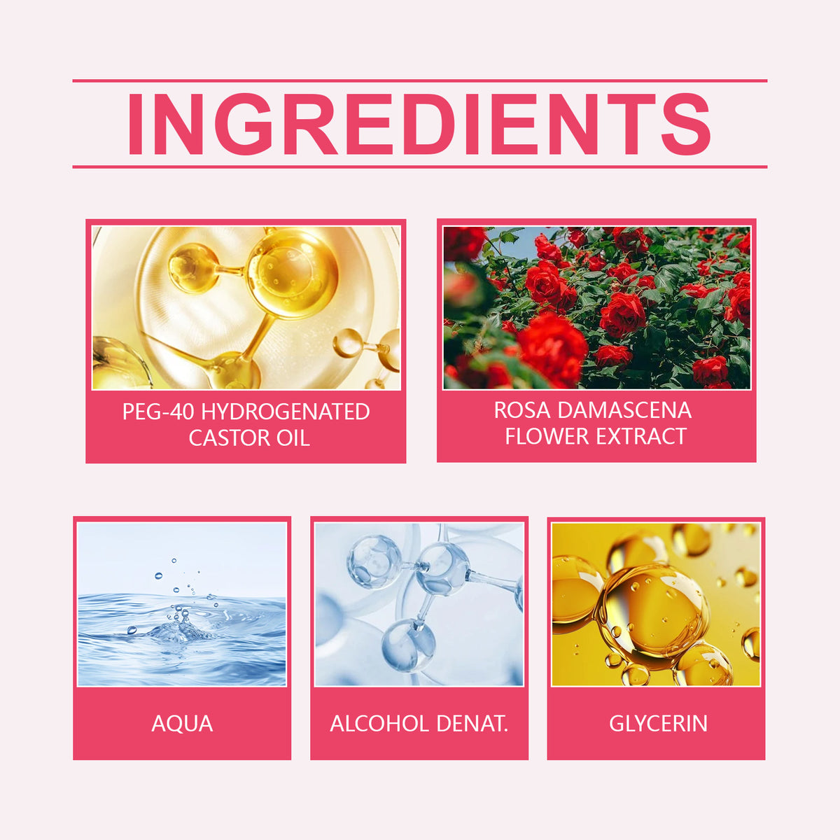 Roxelis Rose Women's Charm Perfume Exudes Charm Natural Fresh Fragrance Lasting Fragrance Women's Everyday Perfume