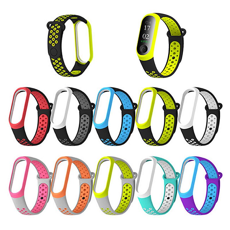 Bracelet Silicone Xiaomi Mi Band 3 & 4 | Sangle Sport Remplacement | Montre Connectée