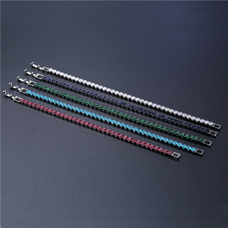 Bracelet Hip Hop Micro-Set Zircon | Bijou Homme Femme Urbain | Accessoire Mode