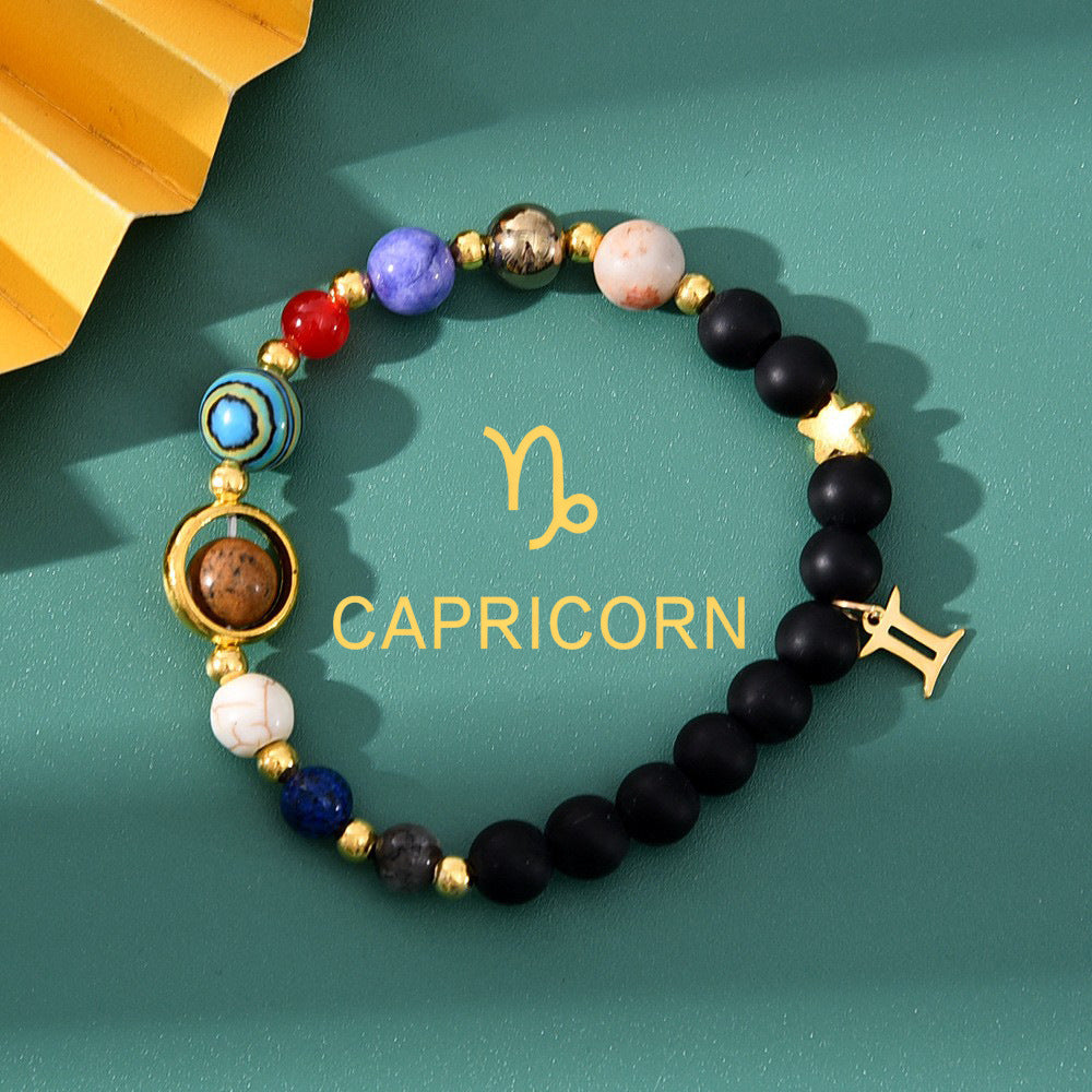 Bracelet Pierre Naturelle Oeil de Tigre | Image Zodiaque Perles | Bijou Spirituel