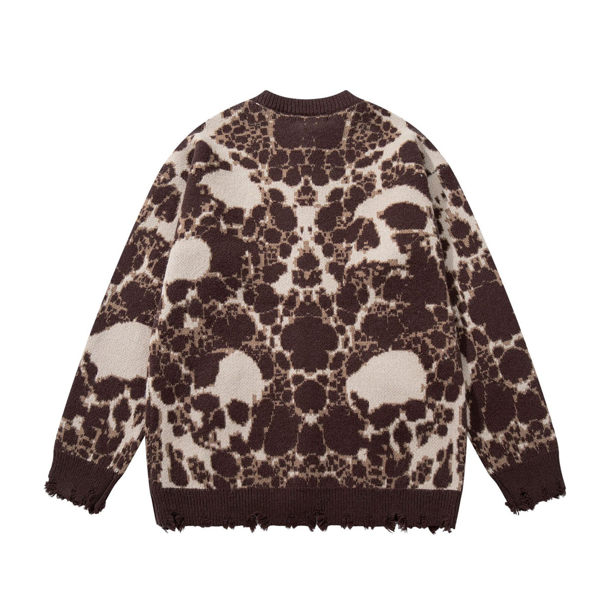 Veste Pull Skull Jacquard Homme – Style Dark Streetwear