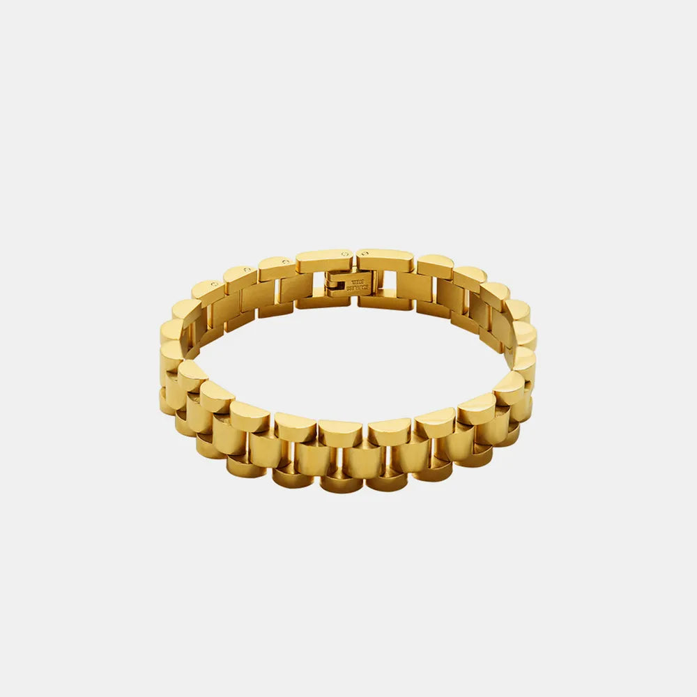 Bracelet Chaîne en Acier Titane | Bijou Homme Femme Élégant | Accessoire Mode