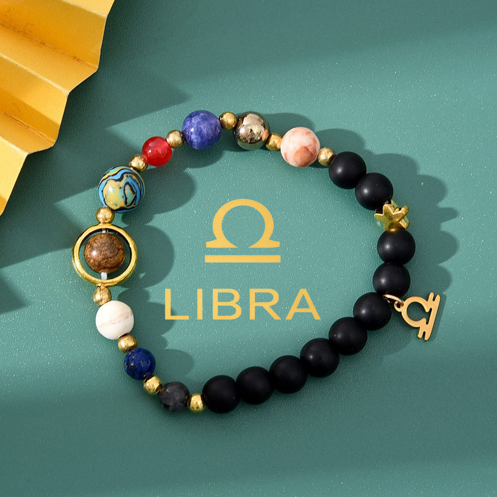 Bracelet Pierre Naturelle Oeil de Tigre | Image Zodiaque Perles | Bijou Spirituel