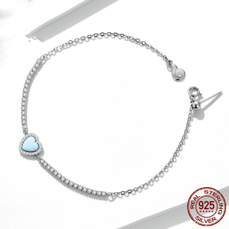 Bracelet Amour Coeur | Bijou Romantique Femme | Cadeau Saint-Valentin