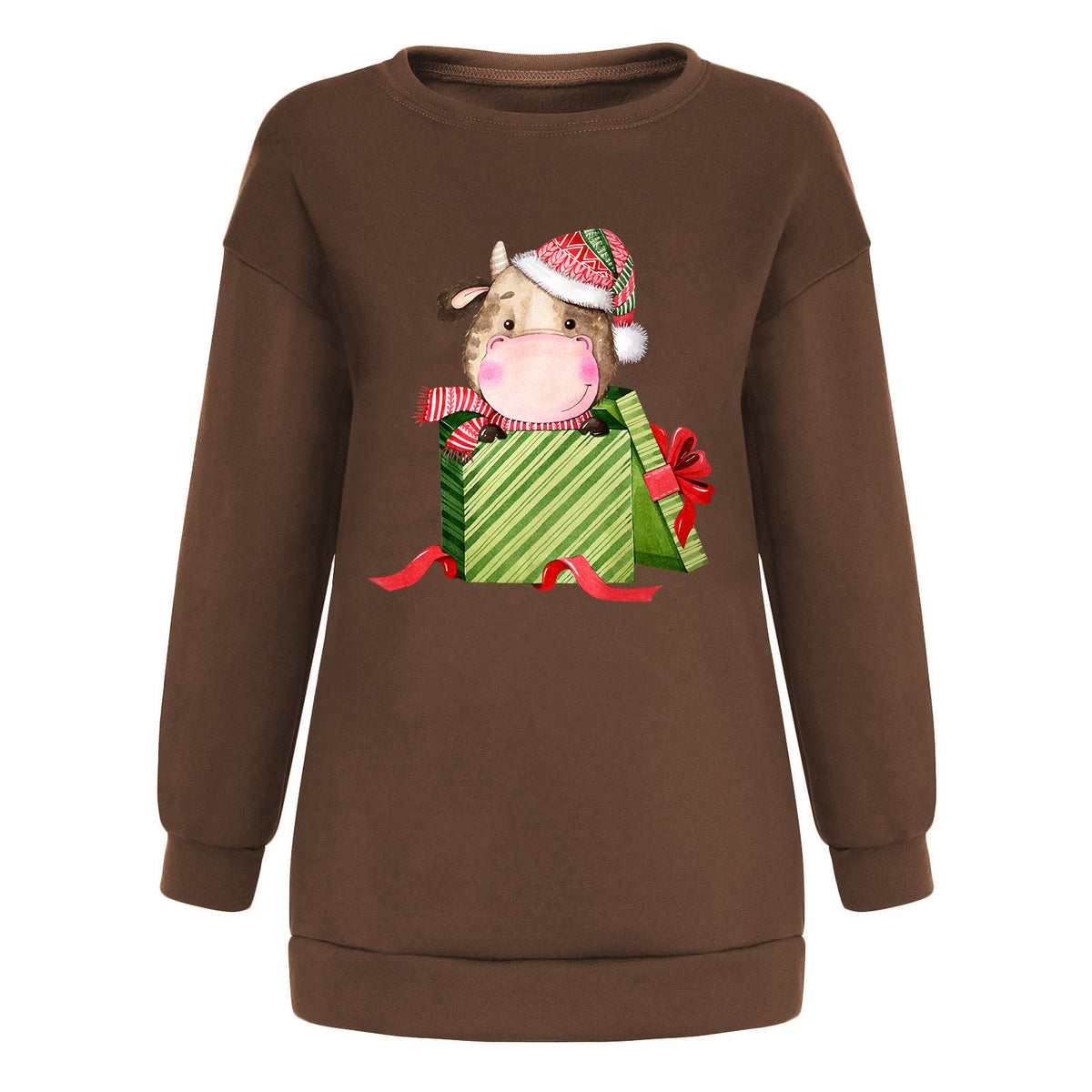 Christmas off shoulder hoodie Christmas gift