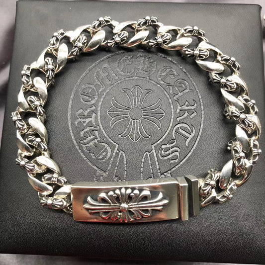 Cross flower bracelet chain
