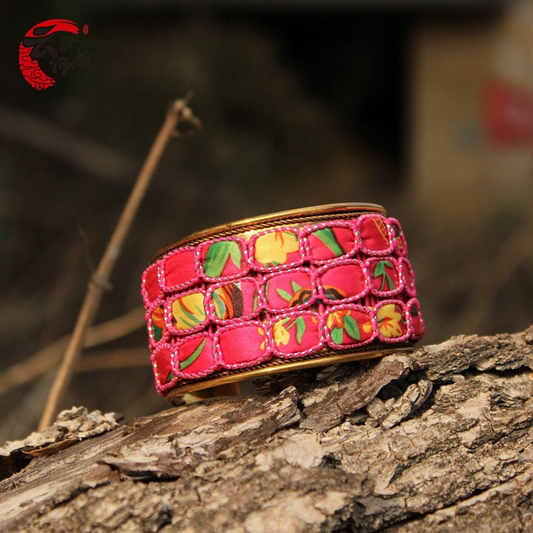 Bracelet Boho Népalais | Perles Larges Ouvert | Bijou Ethnique Femme
