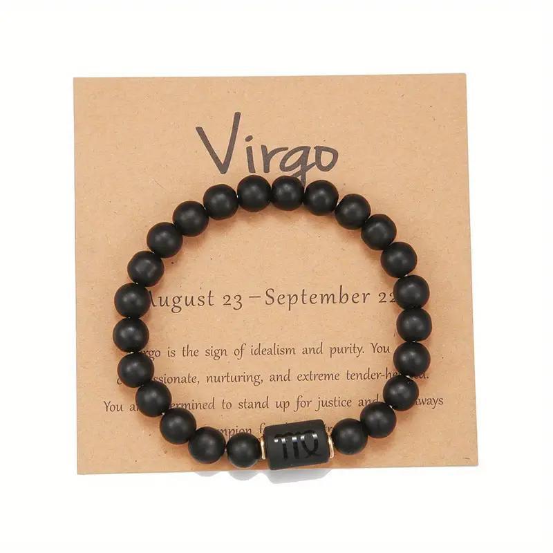 Bracelet Pierre Naturelle Oeil de Tigre | Image Zodiaque Perles | Bijou Spirituel