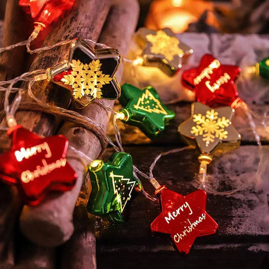 Christmas Electroplating Star Christmas Light LED String