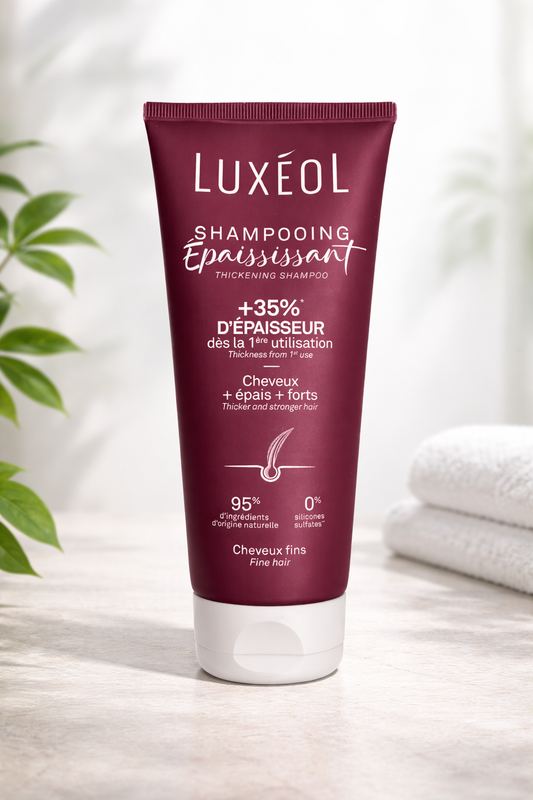 Luxéol Thickening Shampoo for Fine Hair – Hair Density & Strength – 200 ml