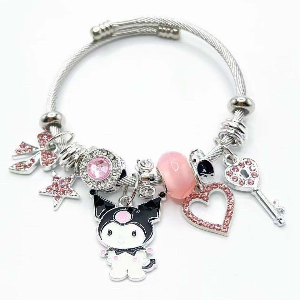 Bracelet Personnage Cartoon Stitch | Bijou Fun Tendance | Cadeau Enfant Ado