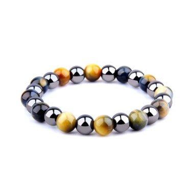 Tiger Eye Bracelet Men's Simple Obsidian Couple Friendship Bracelet（B200030 B200031 B200032 B200033 B200034）