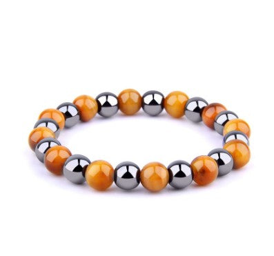 Tiger Eye Bracelet Men's Simple Obsidian Couple Friendship Bracelet（B200030 B200031 B200032 B200033 B200034）