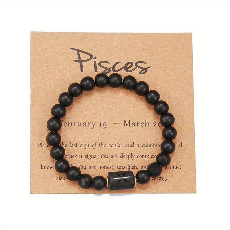 Bracelet Pierre Naturelle Oeil de Tigre | Image Zodiaque Perles | Bijou Spirituel