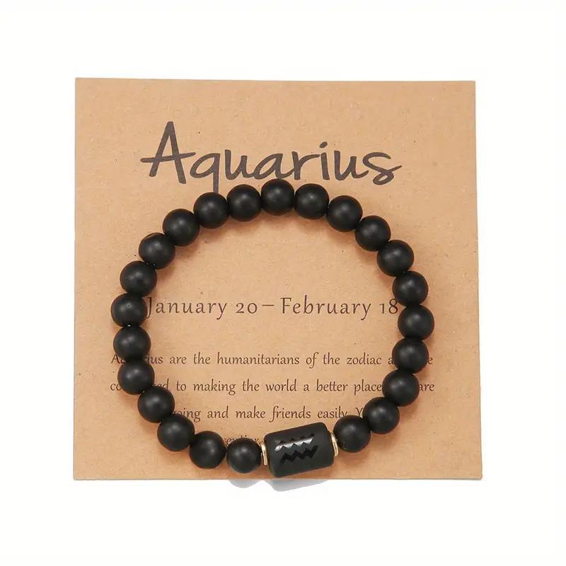 Bracelet Pierre Naturelle Oeil de Tigre | Image Zodiaque Perles | Bijou Spirituel