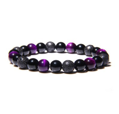 Tiger Eye Bracelet Obsidian Hematite Gemstone Bead Bracelet（FD0503、 FB05-6mm 、FB05-8mm 、FB05-10mm 、FD0504）