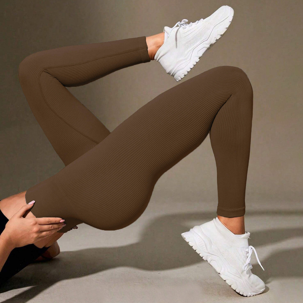 Leggings Yoga Taille Haute Sans Coutures Femme – Sport & Fitness