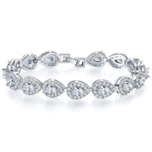 AAA Zircon Bracelet with Micro-Set Copper Jewelry Main Stone Bracelet