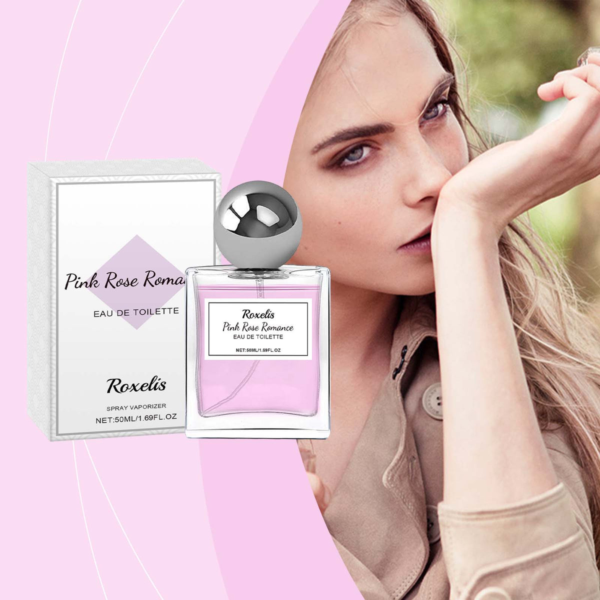 Parfum Roxelis Rose Rose Charme | Phéromone Cologne Longue Tenue | Eau de Parfum Femme