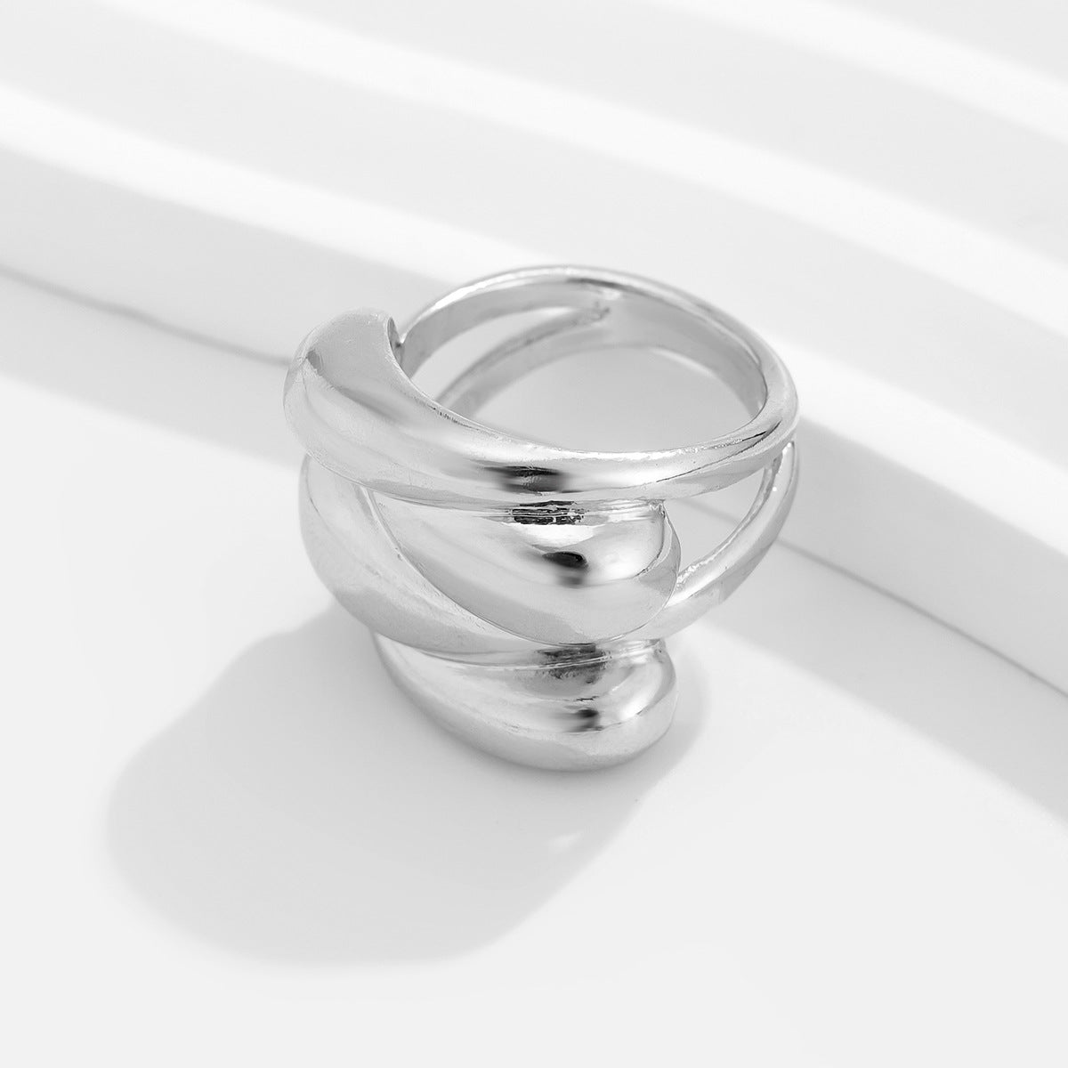 Bracelet Métal Carré Givré | Miroir Personnalisé Courbe | Bijou Rétro Femme